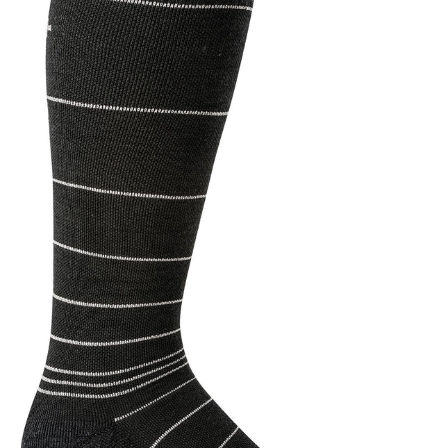 Sockwell Men’s Circulator Stripe | Moderate Graduated Compression Socks - Black