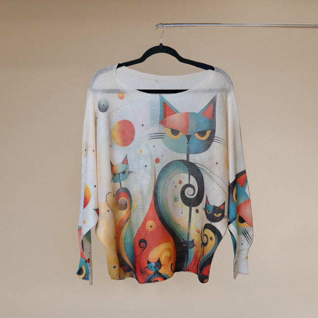 LOOWIE Printed Knitted Sweater