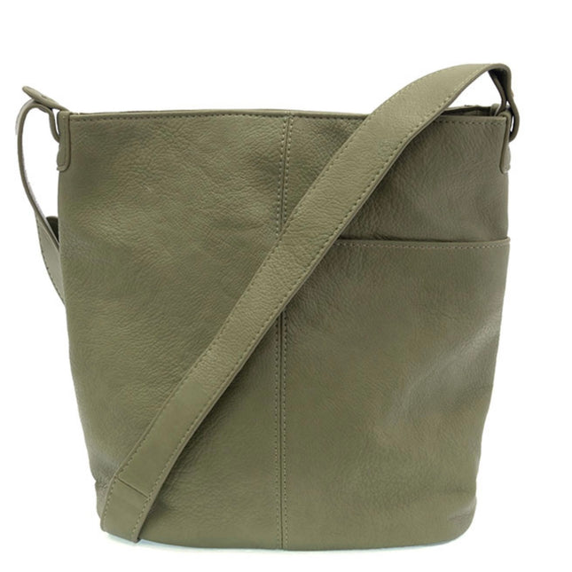 Joy Susan Bindi Front Slip Pocket Bucket Crossbody Bag