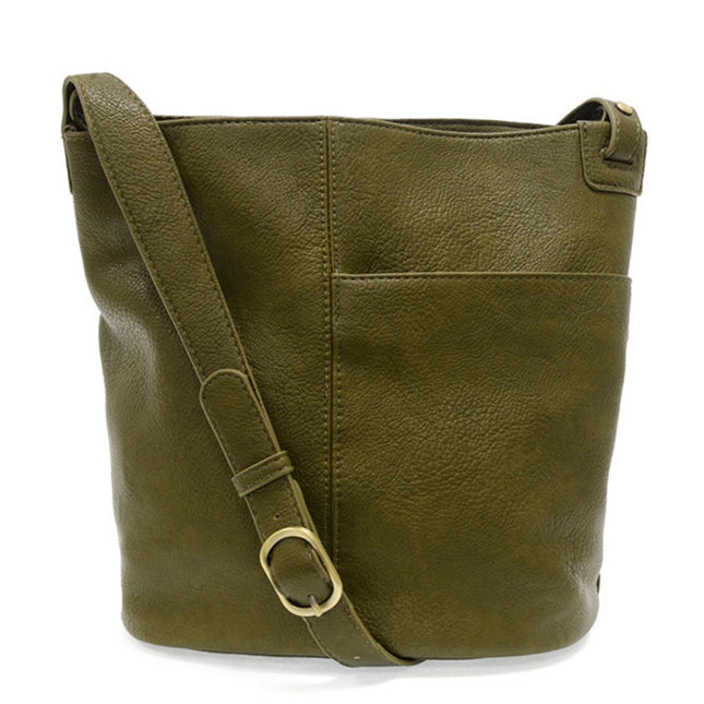 Joy Susan Bindi Front Slip Pocket Bucket Crossbody Bag