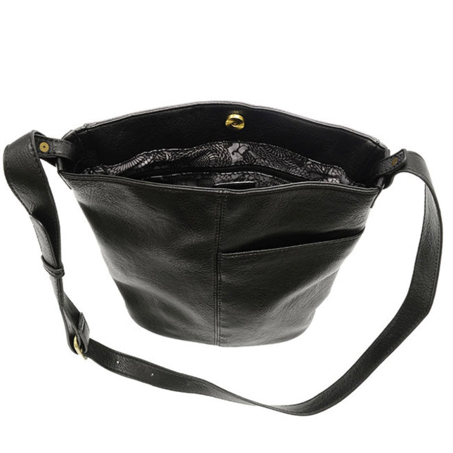 Joy Susan Bindi Front Slip Pocket Bucket Crossbody Bag