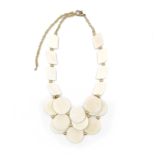 Omala Modern Monochrome Collection - Round White Bib