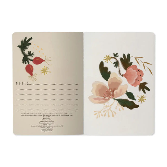 BV by Bruno Visconti Bloom Flowers Notebook