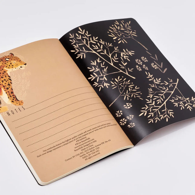 BV by Bruno Visconti Leopard Notebook