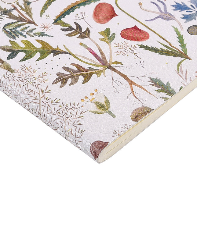 BV by Bruno Visconti Vegan Leather A5 Notebook - Greens and Flowers