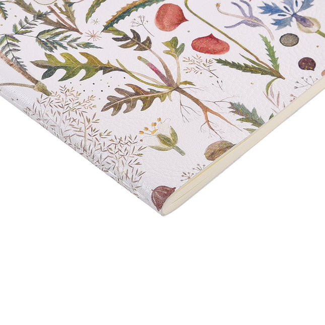 BV by Bruno Visconti Vegan Leather A5 Notebook - Greens and Flowers