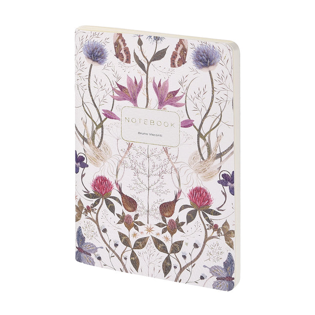 BV by Bruno Visconti Vegan Leather A5 Notebook - Symmetrical Flora