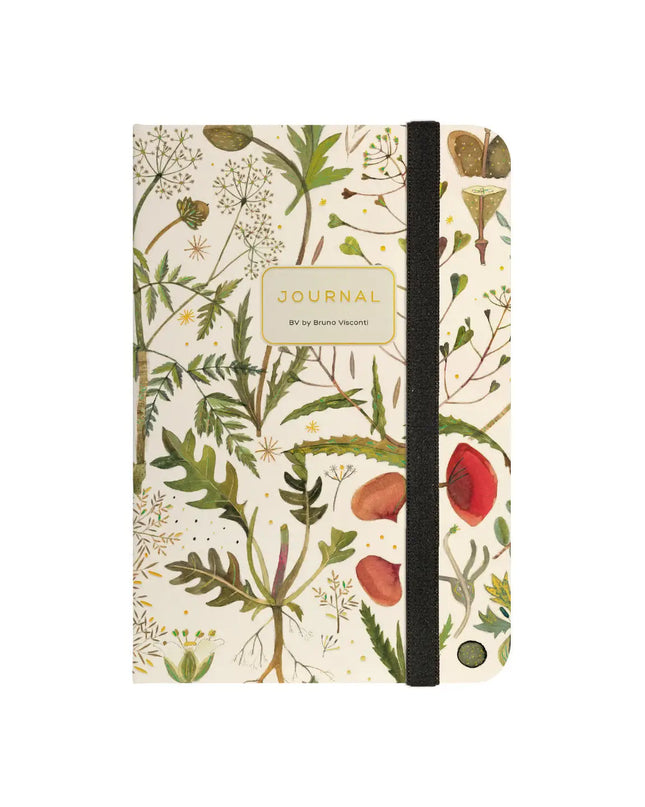 BV by Bruno Visconti Hard Cover Journal A5 - Greens and Flowers