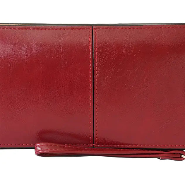22 Tote Vegan Leather Wristlet Wallet