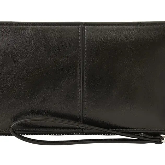 22 Tote Vegan Leather Wristlet Wallet