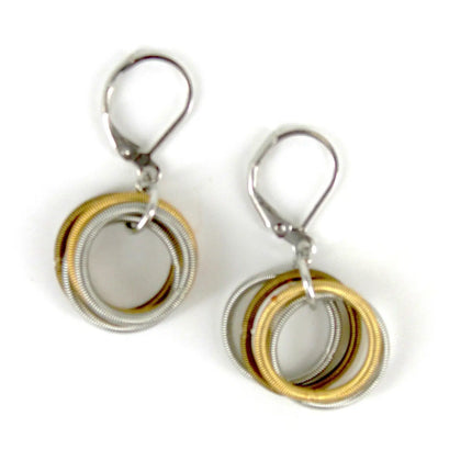 Sea Lily Gold/Silver/Bronze Pw Loop Earring
