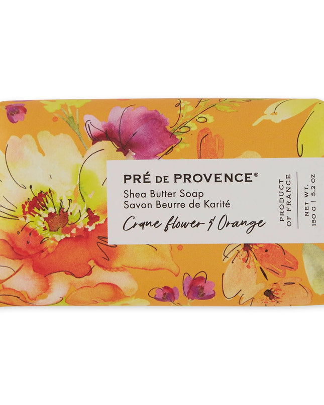 PRÉ DE PROVENCE Crane Flower & Orange Soap Bar - 150G