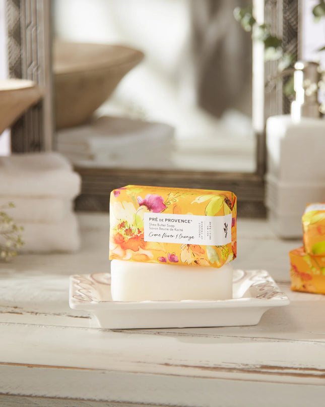 PRÉ DE PROVENCE Crane Flower & Orange Soap Bar - 150G