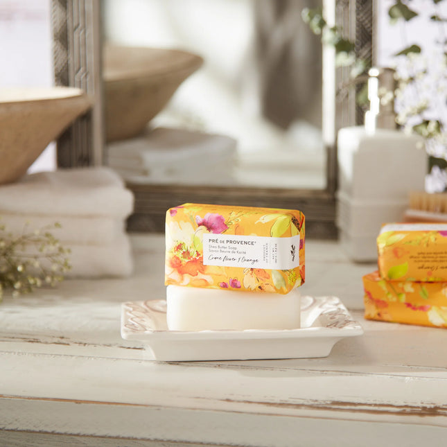 PRÉ DE PROVENCE Crane Flower & Orange Soap Bar - 150G