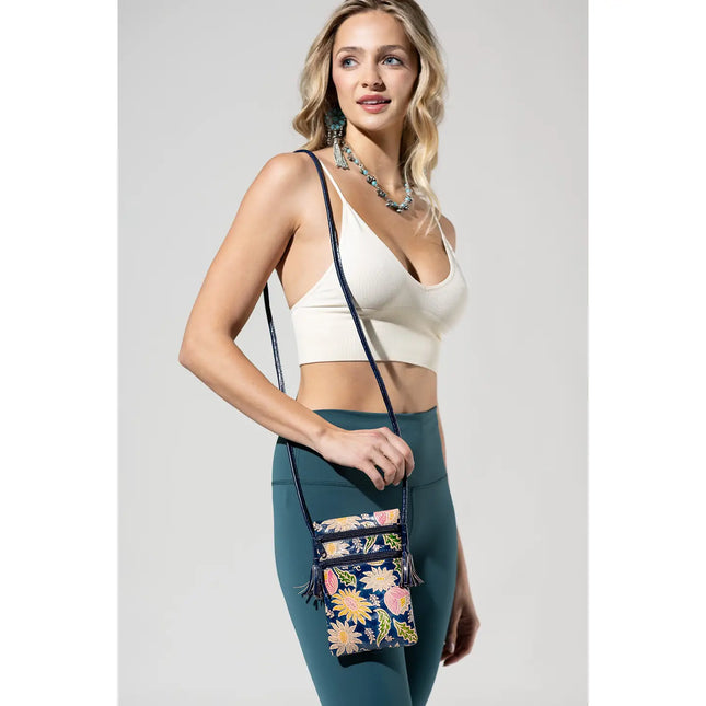 Urbanista Hand-Painted Genuine Leather Cellphone Bag