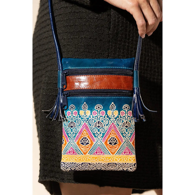 Urbanista Hand-Painted Genuine Leather Cellphone Bag