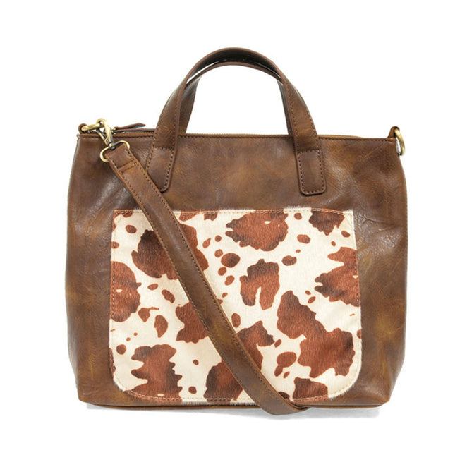 Joy Susan Faux Fur Pocket Convertible Tote