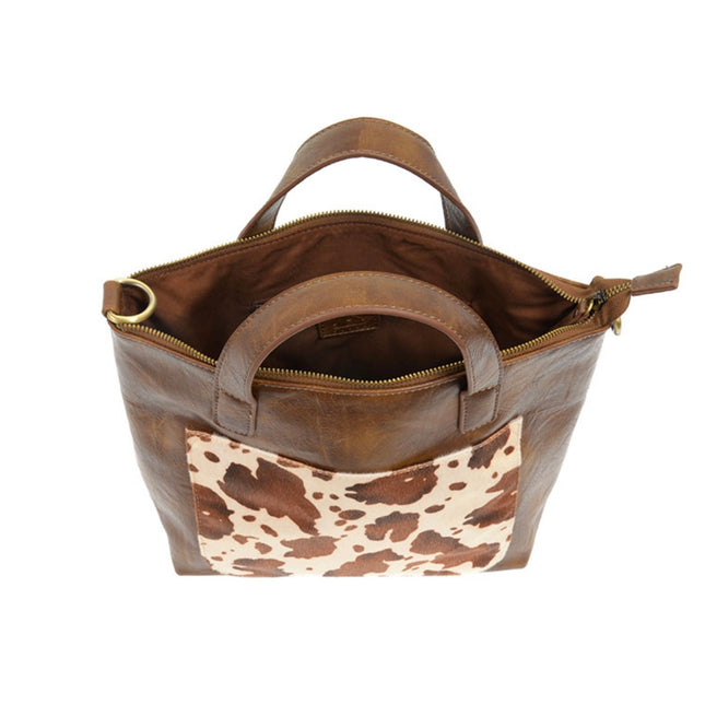 Joy Susan Faux Fur Pocket Convertible Tote