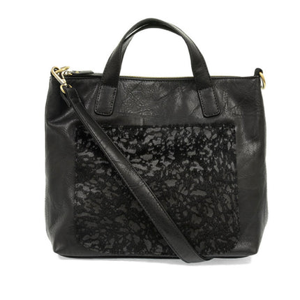 Joy Susan Faux Fur Pocket Convertible Tote