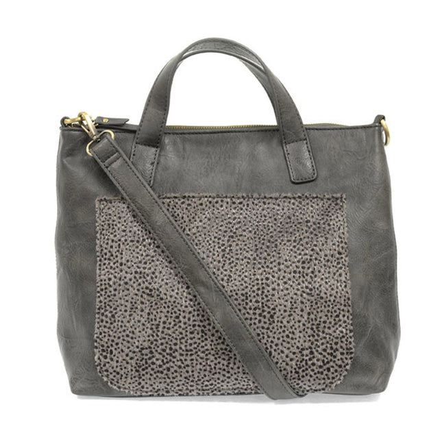 Joy Susan Faux Fur Pocket Convertible Tote