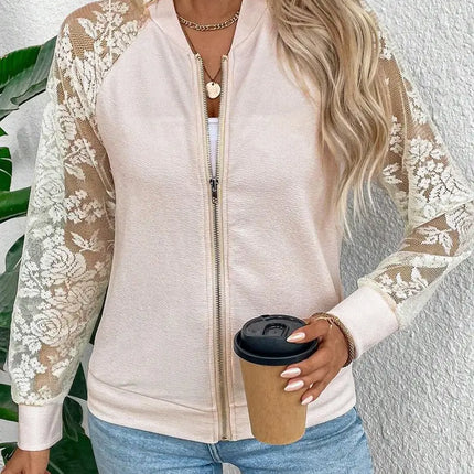 NINEXIS Lace Baseball Jacket