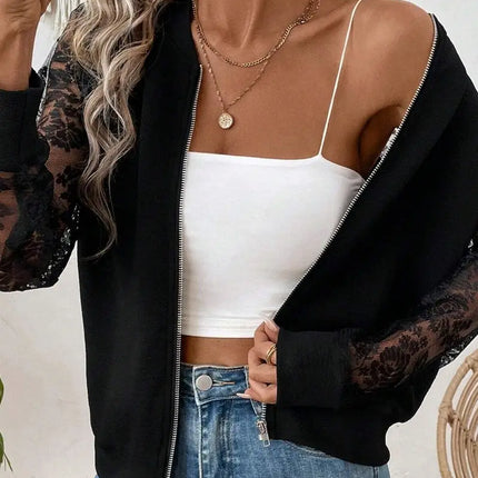 NINEXIS Lace Baseball Jacket