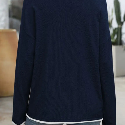 NINEXIS Crew Neck Beachy Sweater