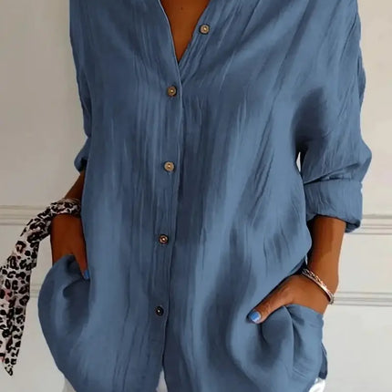 NINEXIS Single Breasted Lapel Shirt