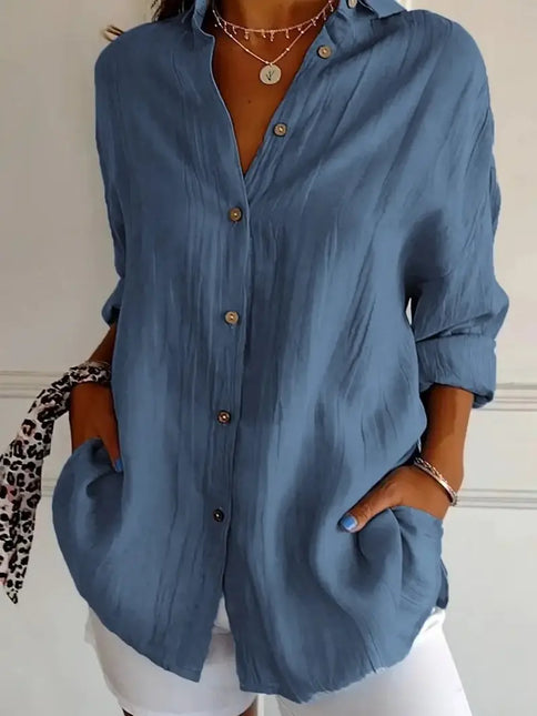 NINEXIS Single Breasted Lapel Shirt