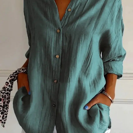 NINEXIS Single Breasted Lapel Shirt