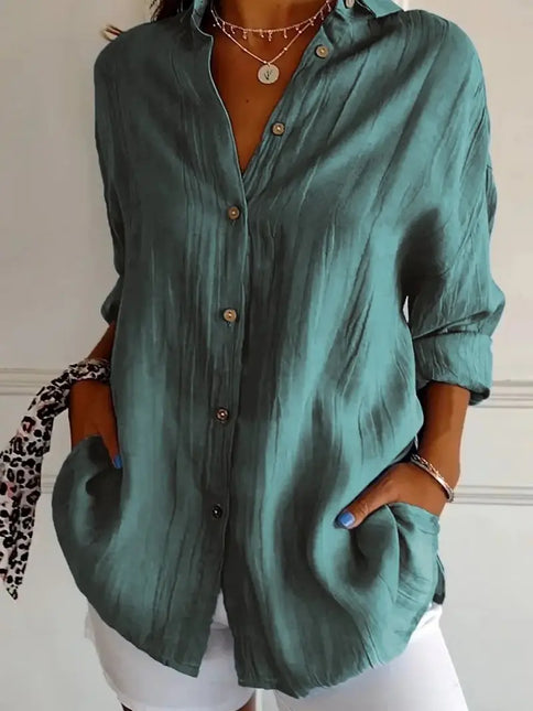 NINEXIS Single Breasted Lapel Shirt