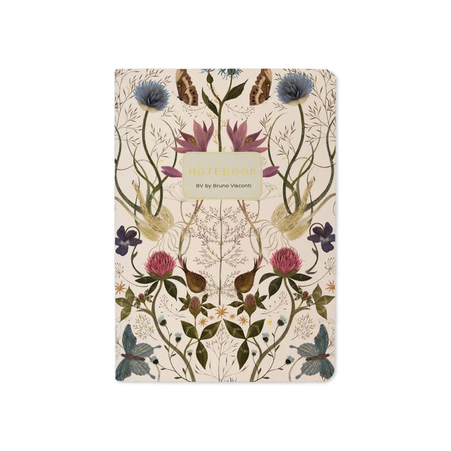 BV by Bruno Visconti Small Notebook Symmetrical Floral