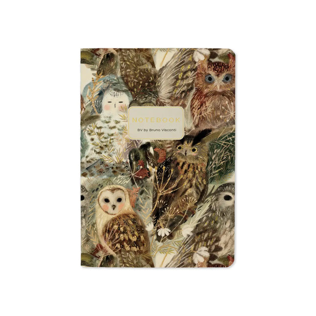BV by Bruno Visconti Small Notebook Owls
