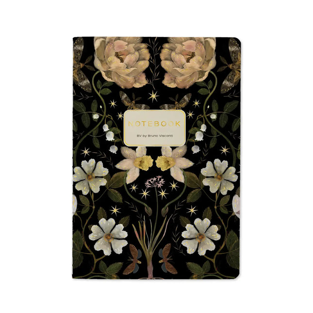 BV by Bruno Visconti A5 Notebook - Night Garden