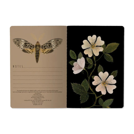 BV by Bruno Visconti A5 Notebook - Night Garden
