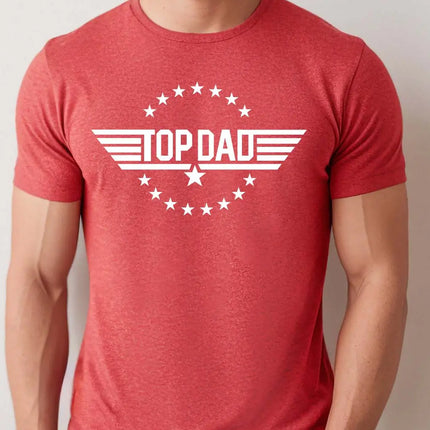 Mugsby Top Dad Men's Shirt - Red