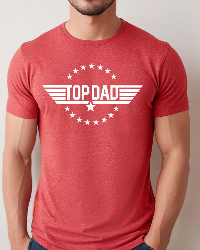 Mugsby Top Dad Men's Shirt - Red