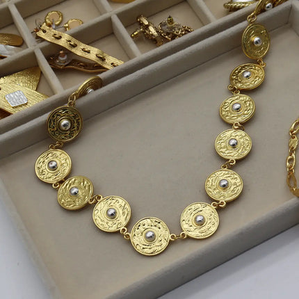 Roman Coin Collar Necklace