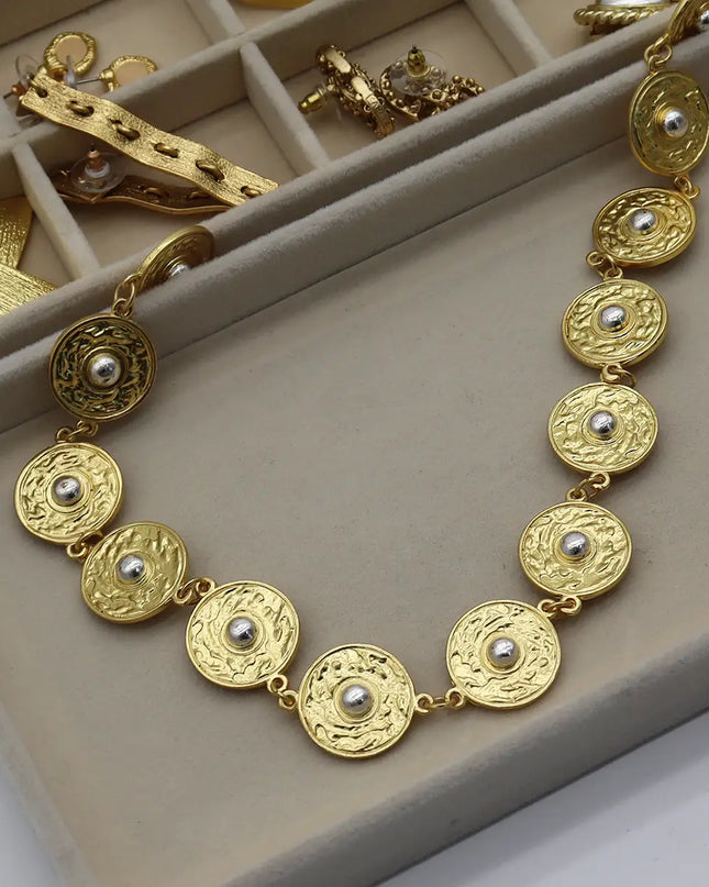 Roman Coin Collar Necklace