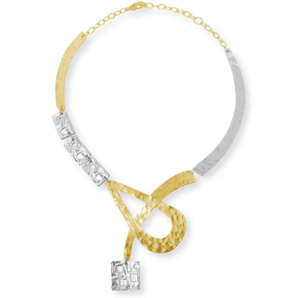 Two Tone Statement Necklace