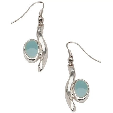 Enamel Sculpted Branch Earring