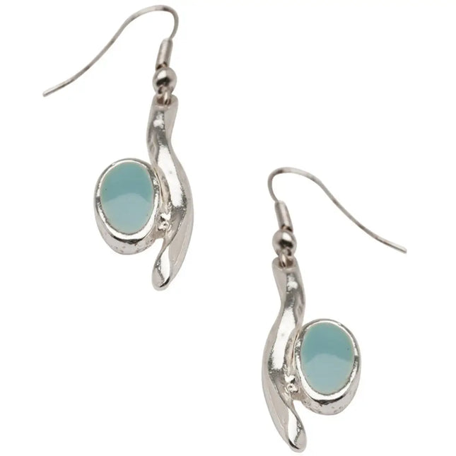 Enamel Sculpted Branch Earring