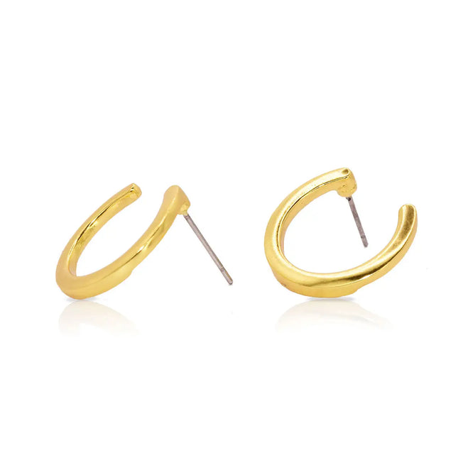 Half Circle Stud Earrings