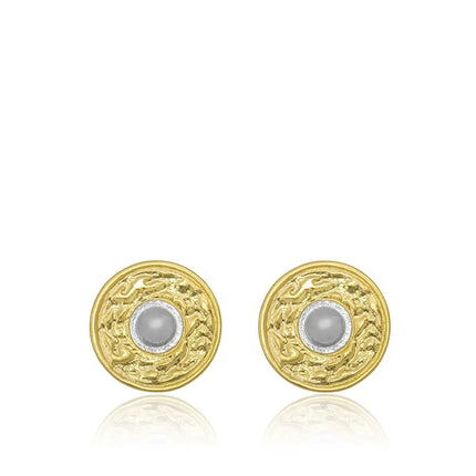 Roman Coin Stud Earrings