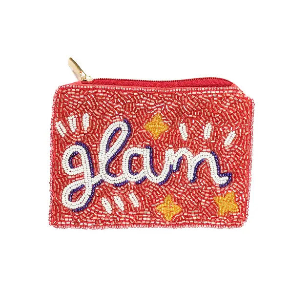 Ladies Glam Beaded Coin Purse