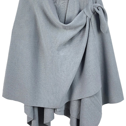Hana Solid Ruana with Shoulder Strap