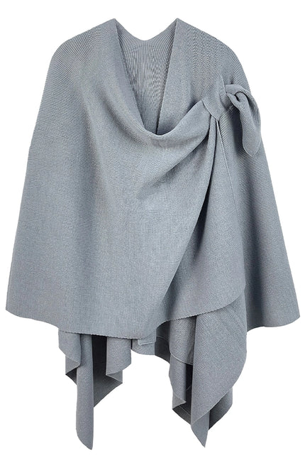 Hana Solid Ruana with Shoulder Strap
