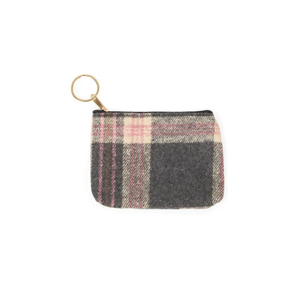 Hana Plaid Pattern Coin Purse