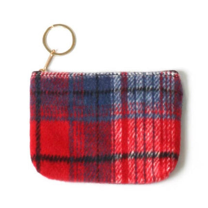 Hana Plaid Pattern Coin Purse