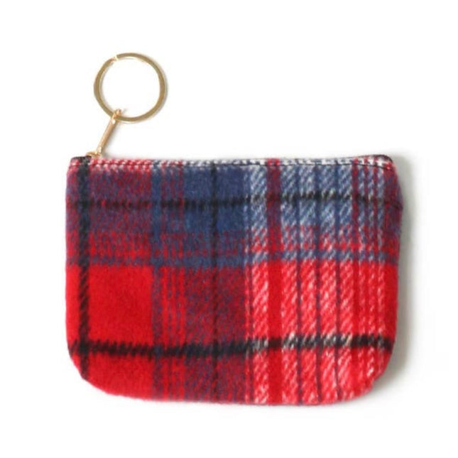 Hana Plaid Pattern Coin Purse